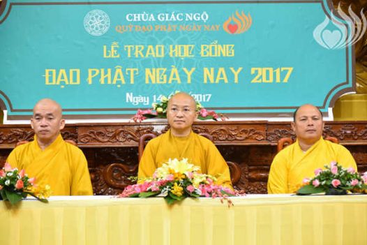 HỌC BỔNG ĐẠO PHẬT NGÀY NAY CHO TĂNG NI SINH NĂM HỌC 2017-2018 (C113)