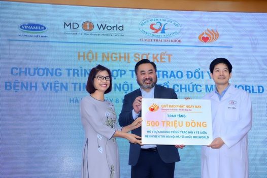 HỢP TÁC CHƯƠNG TRÌNH MỔ TIM TRẺ EM VỚI TỔ CHỨC MD1WORLD LẦN 2 (MT2)