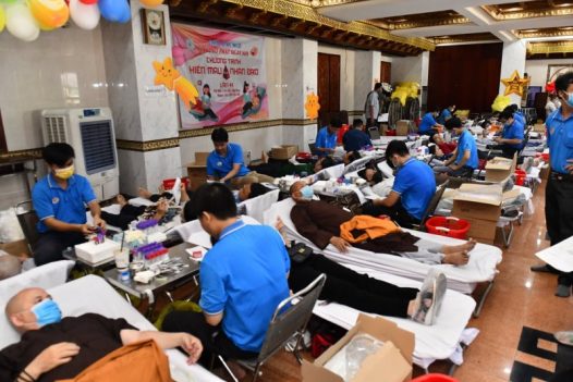 CHÙA GIÁC NGỘ: 495 NGƯỜI THAM GIA HIẾN MÁU NHÂN ĐẠO LẦN THỨ 42 (HM42)