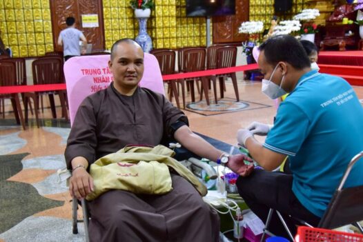 CHÙA GIÁC NGỘ: HƠN 500 TÌNH NGUYỆN VIÊN CHIA SẺ GIỌT MÁU VỚI ĐỒNG BÀO TRONG CHUỖI NGÀY TẾT ĐỘC LẬP (HM58)