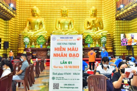 CHÙA GIÁC NGỘ: HƠN 200 TĂNG NI, PHẬT TỬ HƯỞNG ỨNG HIẾN MÁU VÌ SỨC KHỎE CỘNG ĐỒNG (HM61)