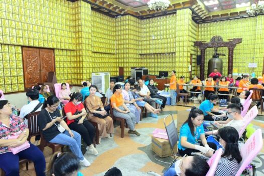 CHÙA GIÁC NGỘ: HƠN 230 TÌNH NGUYỆN VIÊN THAM GIA LAN TỎA NÉT ĐẸP HIẾN MÁU NHÂN ĐẠO