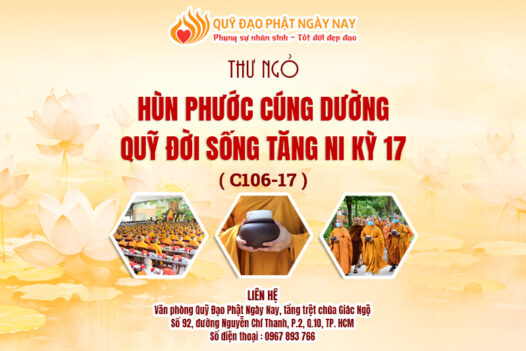 CÚNG DƯỜNG QUỸ ĐỜI SỐNG TĂNG NI KỲ 17 (C106-17)