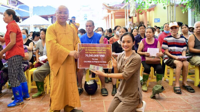 ĐOÀN ĐẠO PHẬT NGÀY NÀY – CHÙA GIÁC NGỘ HỖ TRỢ 400 PHẦN QUÀ TRỊ GIÁ 400 TRIỆU CHO ĐỒNG BÀO LŨ LỤT TẠI YÊN BÁI