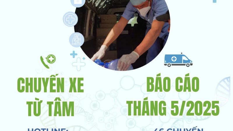 BÁO CÁO CHƯƠNG TRÌNH “CHUYẾN XE TỪ TÂM” (CXTT) THÁNG 5/2025