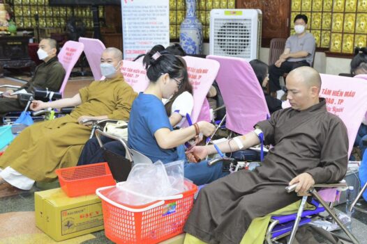 Ngày hội Hiến máu Nhân đạo lần thứ 116 tại Chùa Giác Ngộ tiếp nhận 157 đơn vị máu (HM116)
