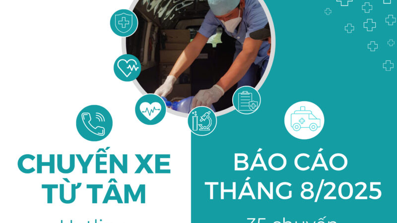 BÁO CÁO CHƯƠNG TRÌNH “CHUYẾN XE TỪ TÂM” (CXTT) THÁNG 8/2025