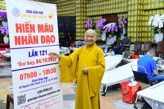 HIẾN MÁU NHÂN ĐẠO LẦN 121 – NGHĨA CỬ TỪ BI TẠI CHÙA GIÁC NGỘ