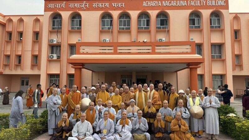 KỶ NIỆM 75 NĂM THÀNH LẬP ĐẠI HỌC NALANDA ĐẠI TỰ VIỆN MỚI: ĐẶT ĐÁ XÂY DỰNG HỘI TRƯỜNG THÍCH MINH CHÂU