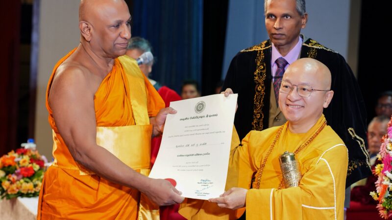 PHÁT BIỂU CỦA THẦY NHẬT TỪ KHI NHẬN BẰNG TIẾN SĨ VĂN HỌC DANH DỰ CỦA ĐẠI HỌC KELANIYA, TÍCH LAN Colombo ngày 17/11/2025