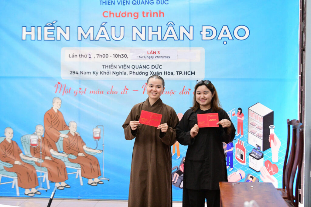 LAN TỎA HẠNH NGUYỆN TỪ BI QUA CHƯƠNG TRÌNH HIẾN MÁU CỨU NGƯỜI TẠI THIỀN VIỆN QUẢNG ĐỨC