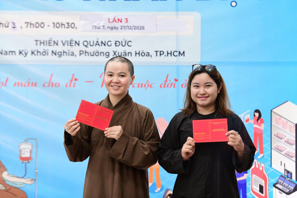 LAN TỎA HẠNH NGUYỆN TỪ BI QUA CHƯƠNG TRÌNH HIẾN MÁU CỨU NGƯỜI TẠI THIỀN VIỆN QUẢNG ĐỨC