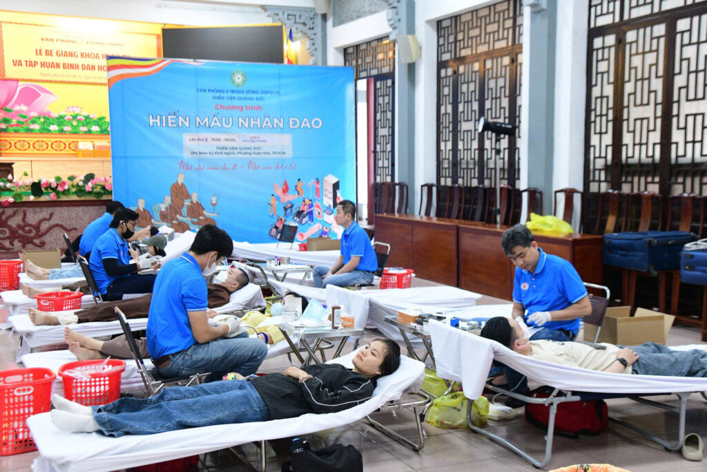 LAN TỎA HẠNH NGUYỆN TỪ BI QUA CHƯƠNG TRÌNH HIẾN MÁU CỨU NGƯỜI TẠI THIỀN VIỆN QUẢNG ĐỨC