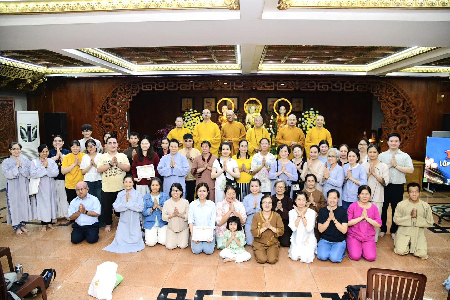 LỄ KHAI GIẢNG LỚP PHẬT PHÁP CĂN BẢN & NÂNG CAO HOÀN MÃN, QÚY PHẬT TỬ MANG NIỀM HOAN HỶ TRỌN VẸN VỀ NHÀ 🙏🪷