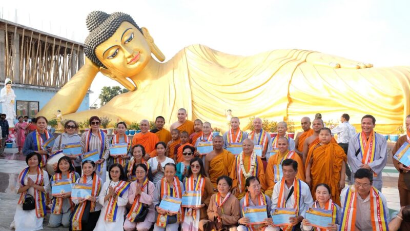 PHẬT TÍCH ẤN ĐỘ – NEPAL (40) Chiều ngày 14/03/2026: Thăm Tịnh xá Việt Ấn và đảnh lễ tượng Phật nằm lớn tại Bồ Đề Đạo Tràng