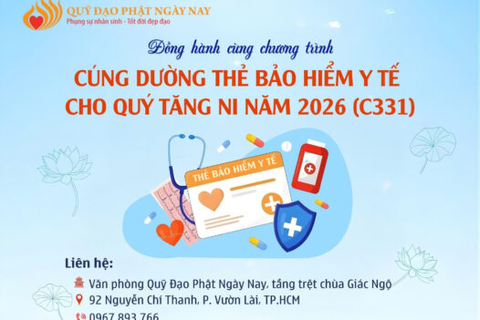 CÚNG DƯỜNG THẺ BẢO HIỂM Y TẾ CHO QUÝ TĂNG NI NĂM 2026 (C331)
