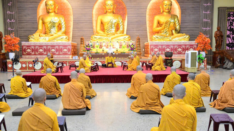 TRANG NGHIÊM LỄ BỐ-TÁT TẠI TRƯỜNG HẠ CHÙA GIÁC NGỘ – XÃ ĐẤT ĐỎ