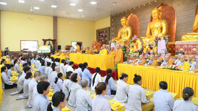 ĐẠO TRÀNG ĐẠO PHẬT NGÀY NAY DÂNG CÚNG PHÁP Y TỨ SỰ ĐẾN HÀNH GIẢ AN CƯ TẠI CHÙA GIÁC NGỘ – ĐẤT ĐỎ