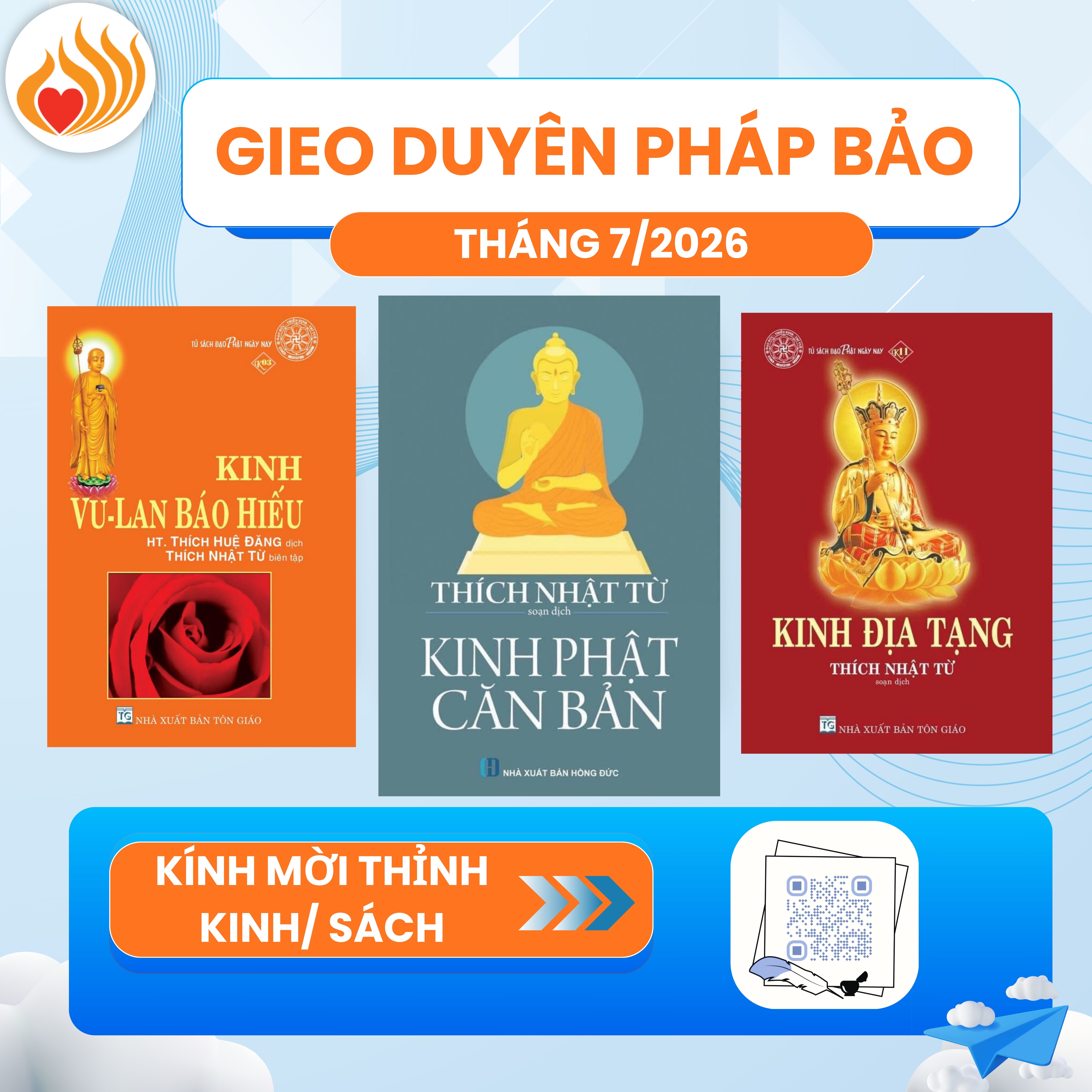 BÁO CÁO ẤN TỐNG PHÁP BẢO QUỸ ĐẠO PHẬT NGÀY NAY THÁNG 07/2026