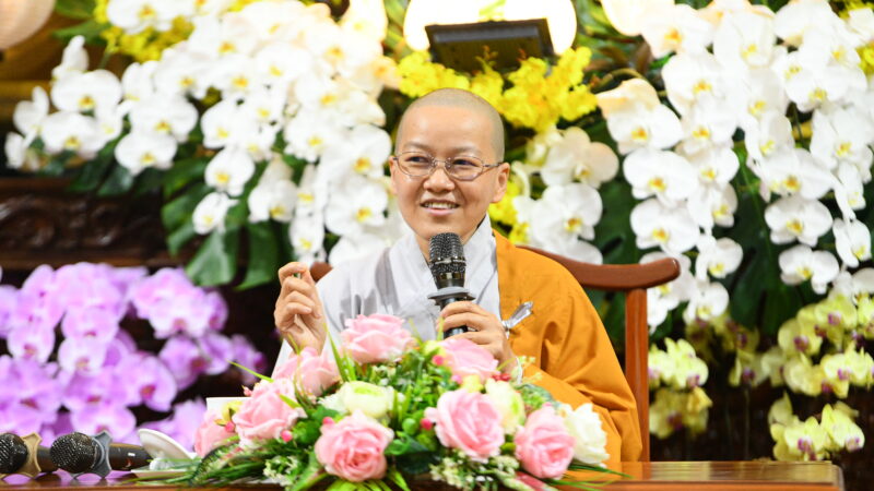 KHÓA TU NGÀY AN LẠC TẠI CHÙA GIÁC NGỘ: THÍNH PHÁP VỀ VUN BỒI PHƯỚC ĐỨC VÀ HỮU LẬU, VÔ LẬU