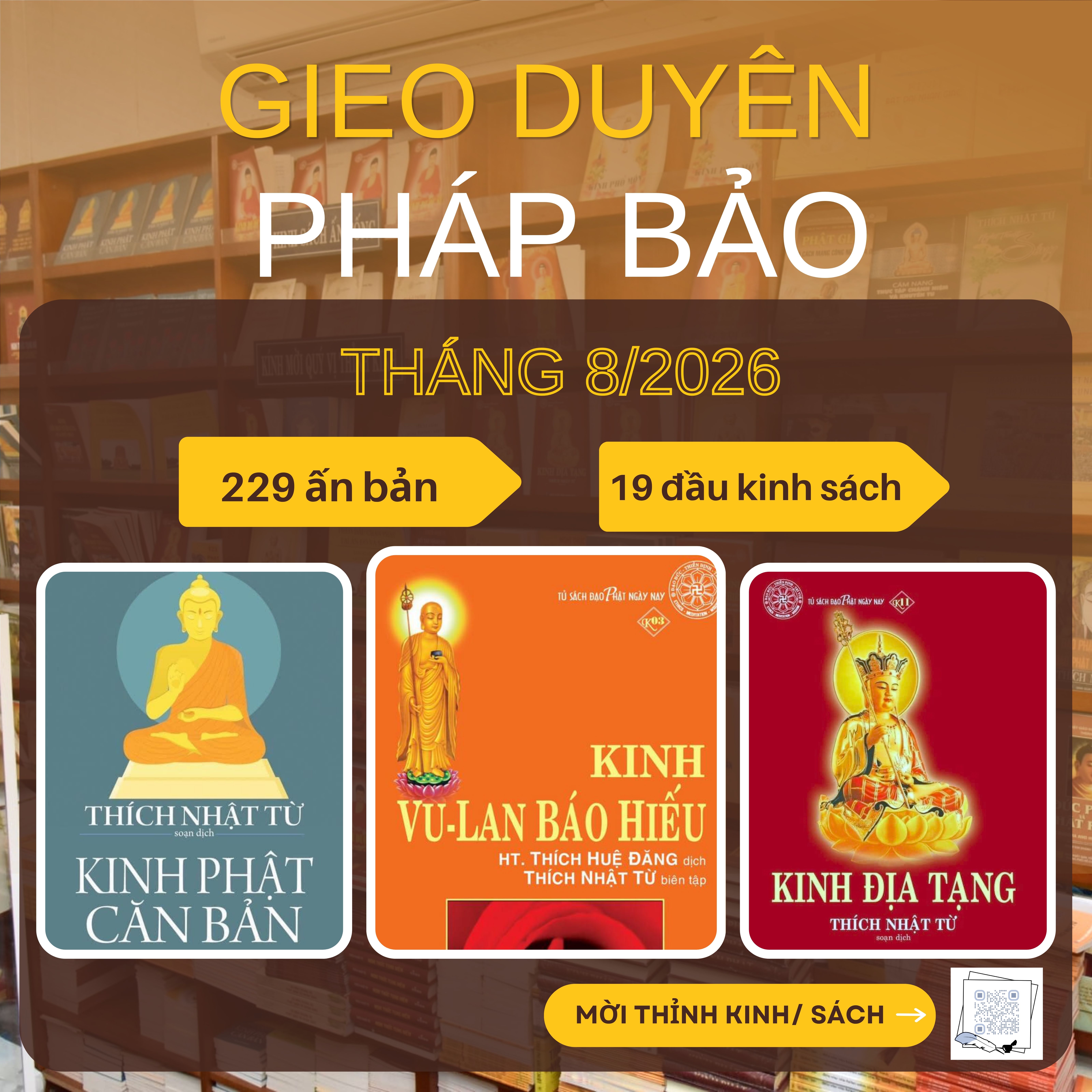 BÁO CÁO ẤN TỐNG PHÁP BẢO QUỸ ĐẠO PHẬT NGÀY NAY THÁNG 08/2026